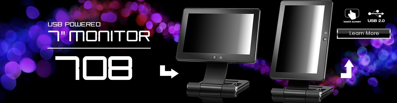 7 inch monitor, 7 inch touchscreen, small monitor, small touchscreen https://www.xenarc.com ruggedized solutions manufacturer for all industries  HDMI, VGA, DVI, SDI Video Inputs
