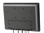 1219GNC Back View with Cables and Waterproof Cover Installed - 12.1 inch IP67 Sunlight Readable Optical Bonded Capacitive Touchscreen LCD Display Monitor with USB-C, HDMI, DVI, VGA & AV Inputs